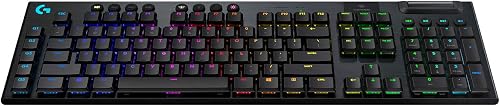 Logitech G G915 LIGHTSPEED Tastiera Gaming Meccanica Wireless, Profilo Ribassato, GL-Tactile Switches, LIGHTSYNC RGB, Design ultrasottile, +30 ore di durata della batteria, QWERTY US Layout - Nero - 3
