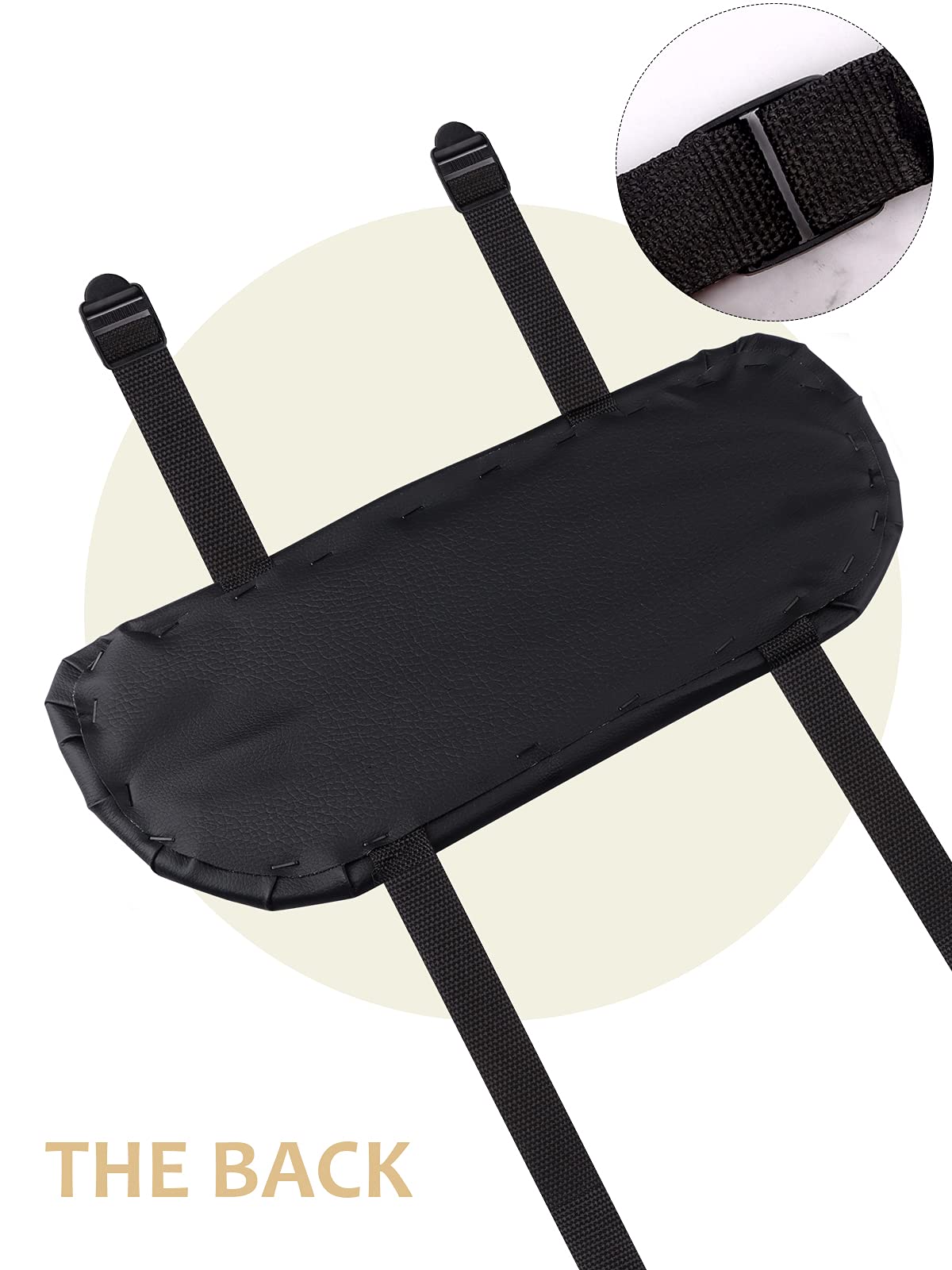 Reposabrazos colgante de esponja suave para mesa de masaje, soporte para brazos colgantes, soporte para reposabrazos, soporte para mesa de masaje, spa, salón de belleza, cama (negro) 3