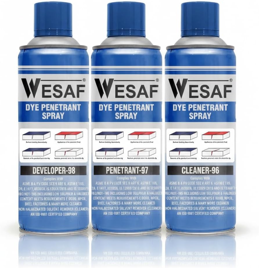 Wesaf Dye Penetrant Test Dpt Spray Kit 3 In 1 | Desertcart UAE