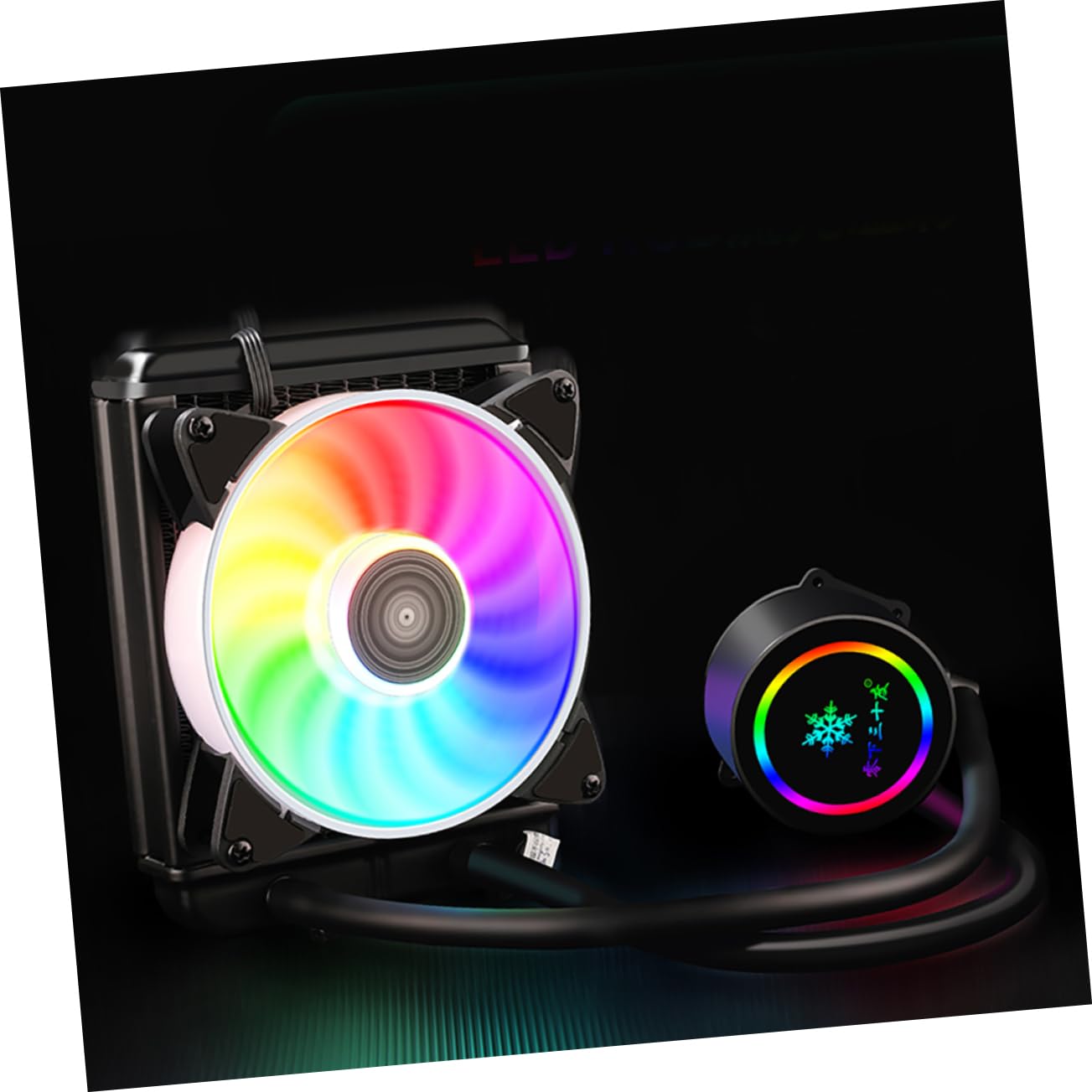 1pezzi Radiatore Per Cpu Liquido Dissipatore Di Calore Efficiente Con Ventola Silenziosa Per Gaming e Computer Desktop Rgb Water Cooler