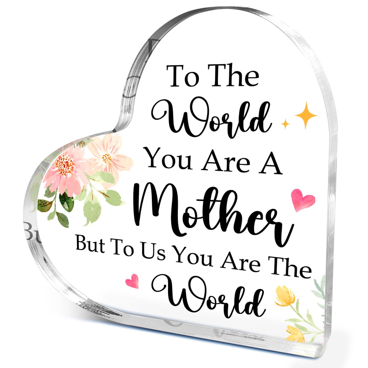 Mom Birthday Gifts,Thank You Gifts for Moms Mother's Day Christmas,Unique Mother Gift Ideas,To The Worl You Are A Mother But To Us You Are The World