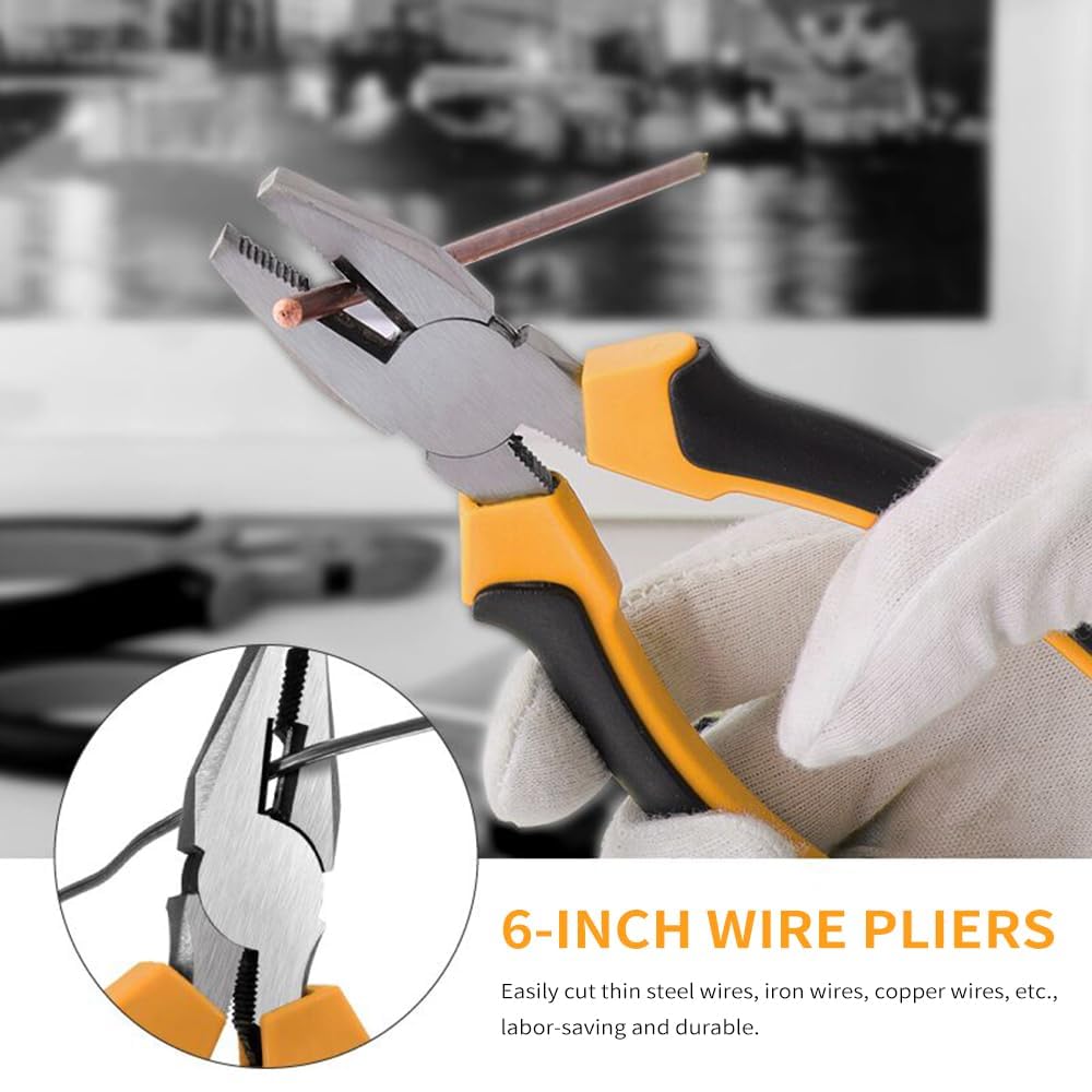Kit de herramientas de bricolaje de 24 piezas, mini juego de herramientas de mano con alicates, llave, martillo y destornillador para mantenimiento y reparación del hogar y la oficina