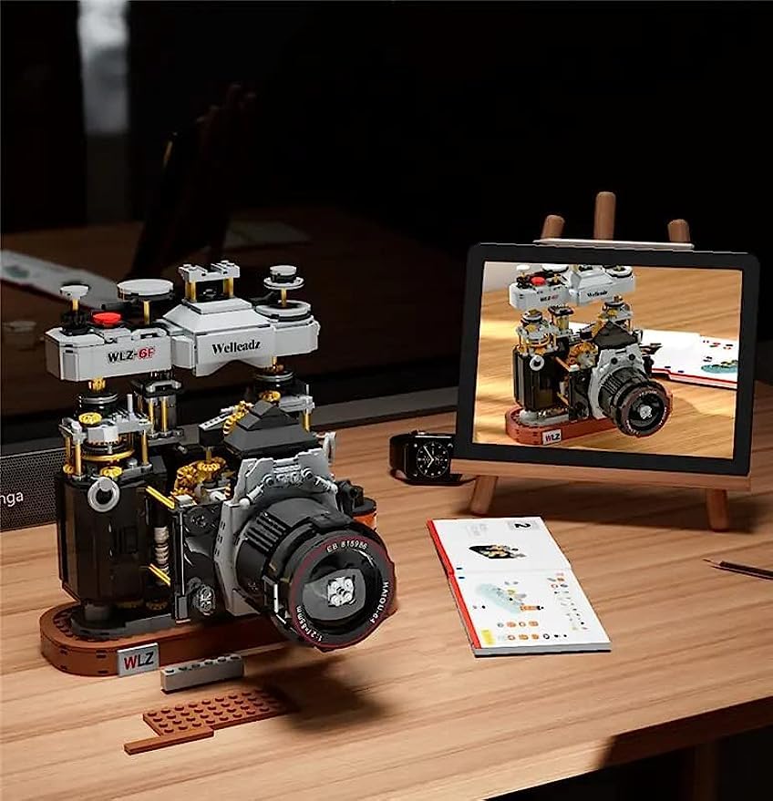 Tirff Technic Camera Building Kit, 1027 Pcs Retro Camera Building Set - Image 4