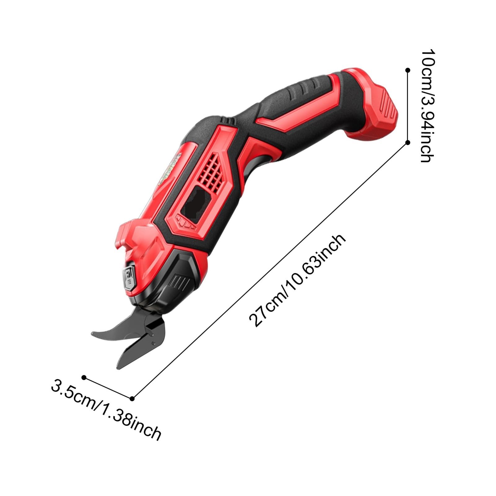 Tijeras Eléctricas For Tela, Cuero, Alfombras, PVC Y Cartón, Cortador Inalámbrico, Batería De 4,2 V 2000 MAh Con Luz LED Corte suave(2xAlloy blade set)