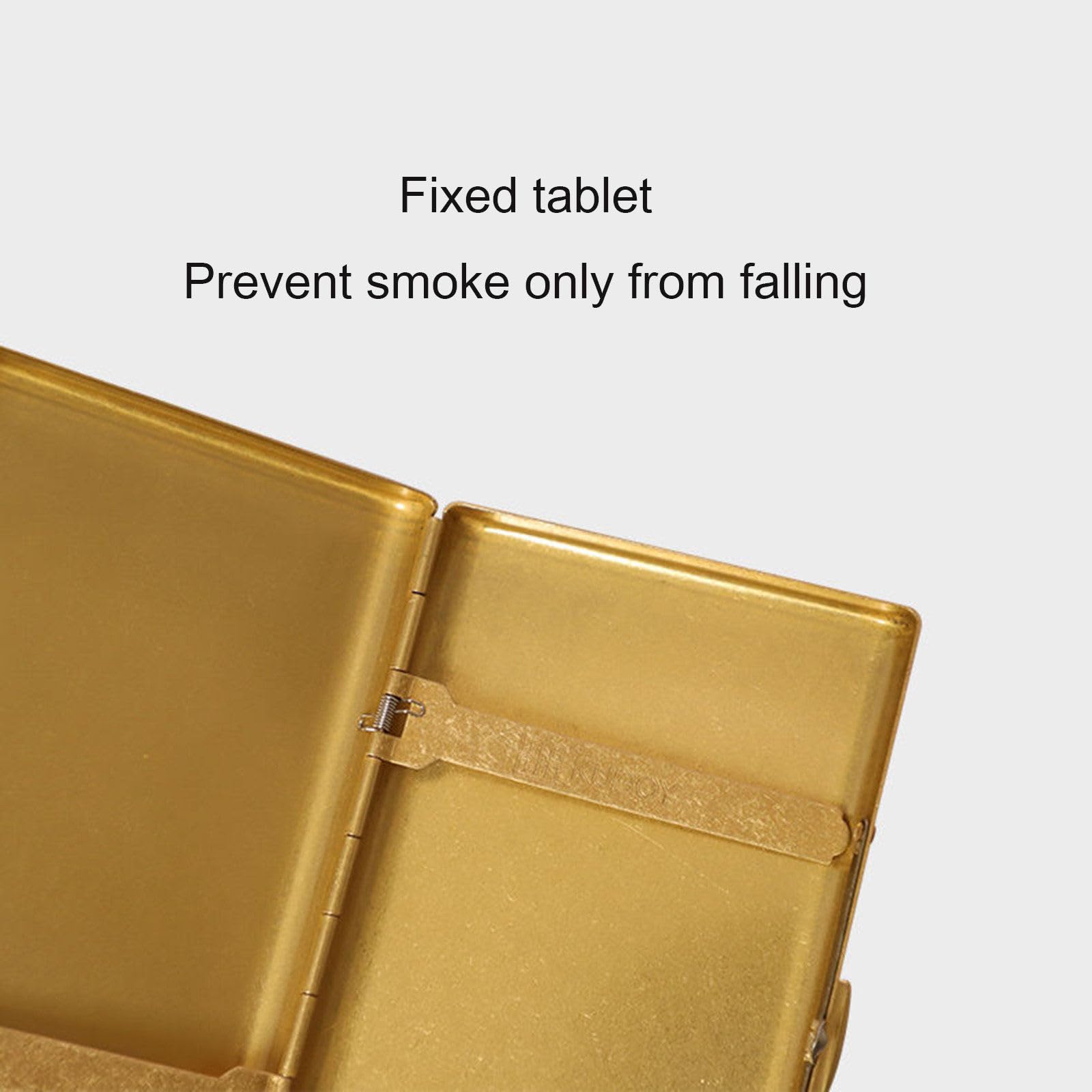 Amazon.com: SHJ-XJLJNQ Portable Lengthened Retro Pure Copper Cigarette Box  Vintage 20 Slim Cigarettes Case Holder Male Pocket Brass Smoking Tools,A :  Health & Household