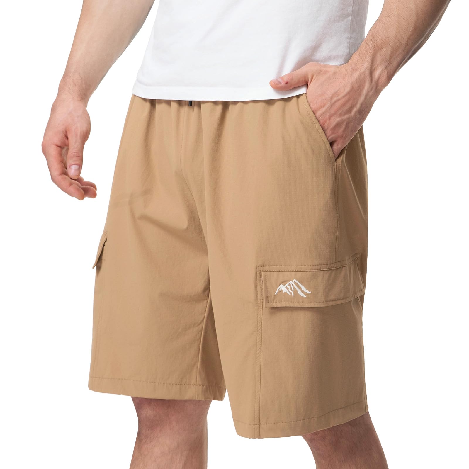Aureonus Kurze Hosen Herren Sport Work Shorts Sporthose Herren Kurz Jogginghose Sommer Baumwolle Sweathose Freizeit Shorts mit Vier Taschen
