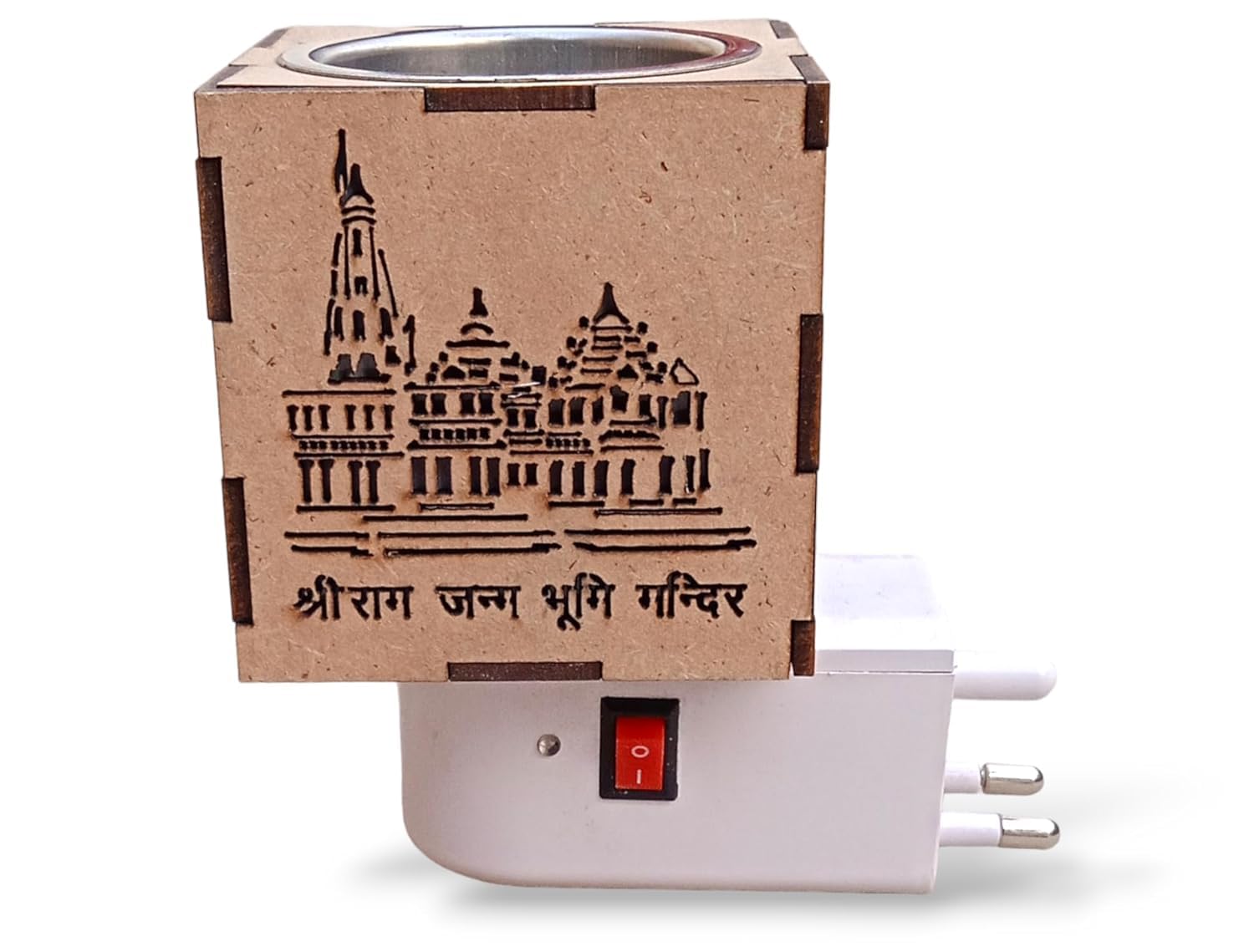 BHAWANI Traders Electric Ceramic Kapoor Dani Stand: Aromatic Essential Oil Diffuser & Night Lamp Aroma Diffuser with Night LED Lamp for Home, Office with On/Off Switch (Ram Mandir) (B0D4M29ZH2) Amazon Price History, Amazon Price Tracker