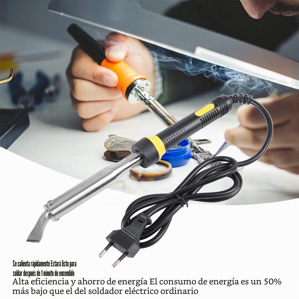 Soldador eléctrico,Pistola de temperatura de plancha eléctrica Herramienta de soldadura de cautín 150 W de alta potencia 220 V (enchufe de la UE)