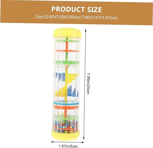 minkissy 1Pc Yellow Musical Early Educational Cognitive Rotating Raindrop Sound Instrument for Indoor Birthday