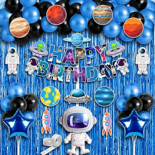 Image of Party Propz Space Theme Birthday Decoration Kit – 39 Pcs Space Theme Banner, Space Theme Cutouts, Astronaut Theme Birthday Decoration,Space Decoration Items for Kids (Cardstock)