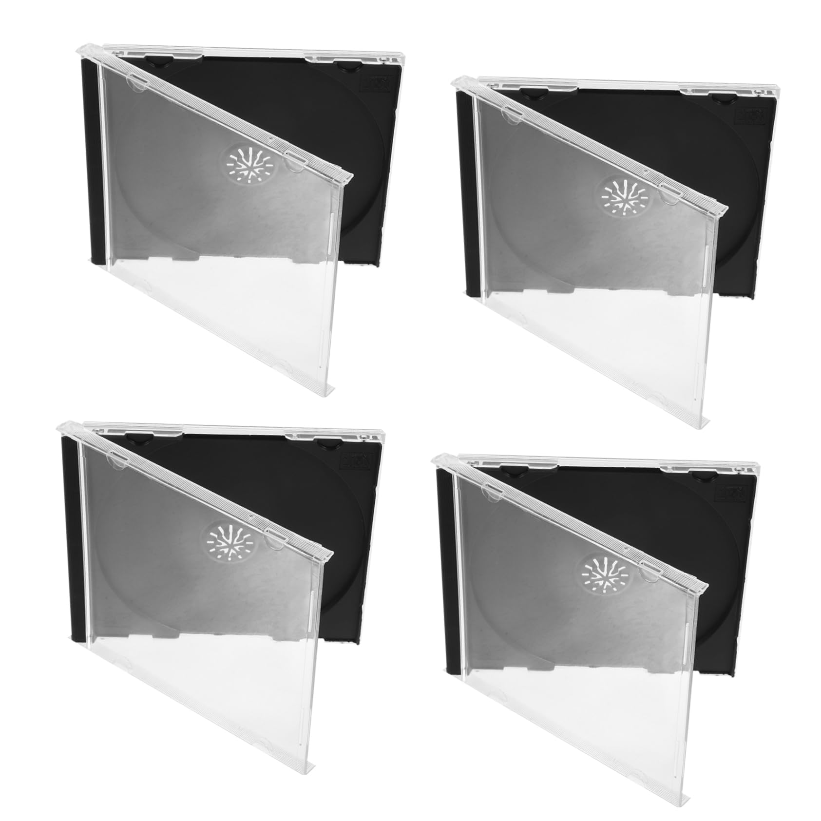 Garneck 4 Set Di Scatole Di Immagazzinaggio Portatili in Plastica Rigida Con Scomparti Numerati Custodie Compatte Per Gioielli Custodie Per Film E Musica Per Viaggi Organizzati 5 Pezzi*4