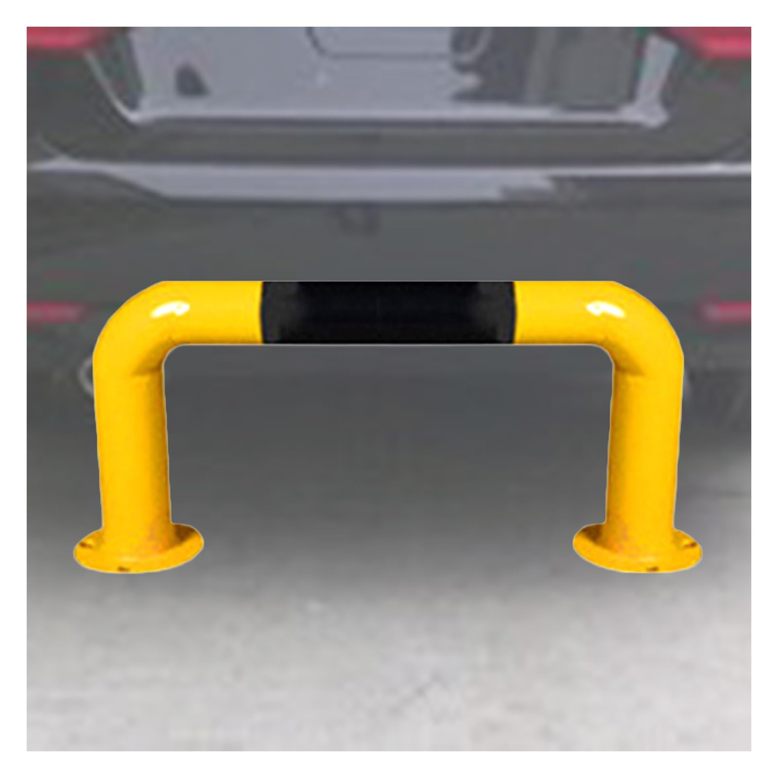 AYCDL Car Blocker, U-Shaped Guardrail Collision Bar,High Visibility Parking Post,U Shape Bollards for Driveway Garage,800x300mm