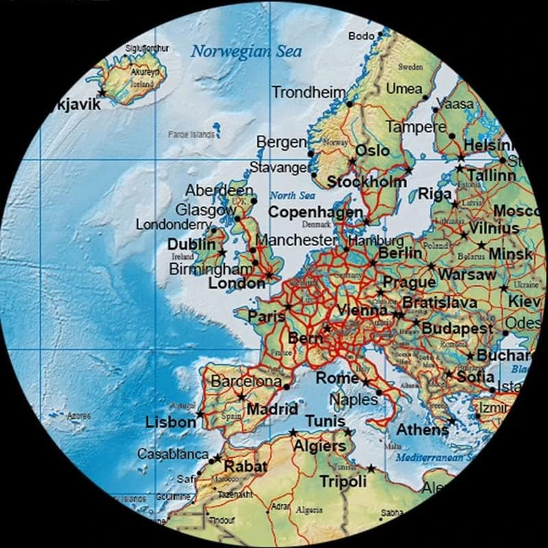 Miniatura 4 de Murales de pared de tamaño personalizado, mapa del mundo HD, murales de pared autoadhesivos extraíbles para despegar y pegar, papel tapiz