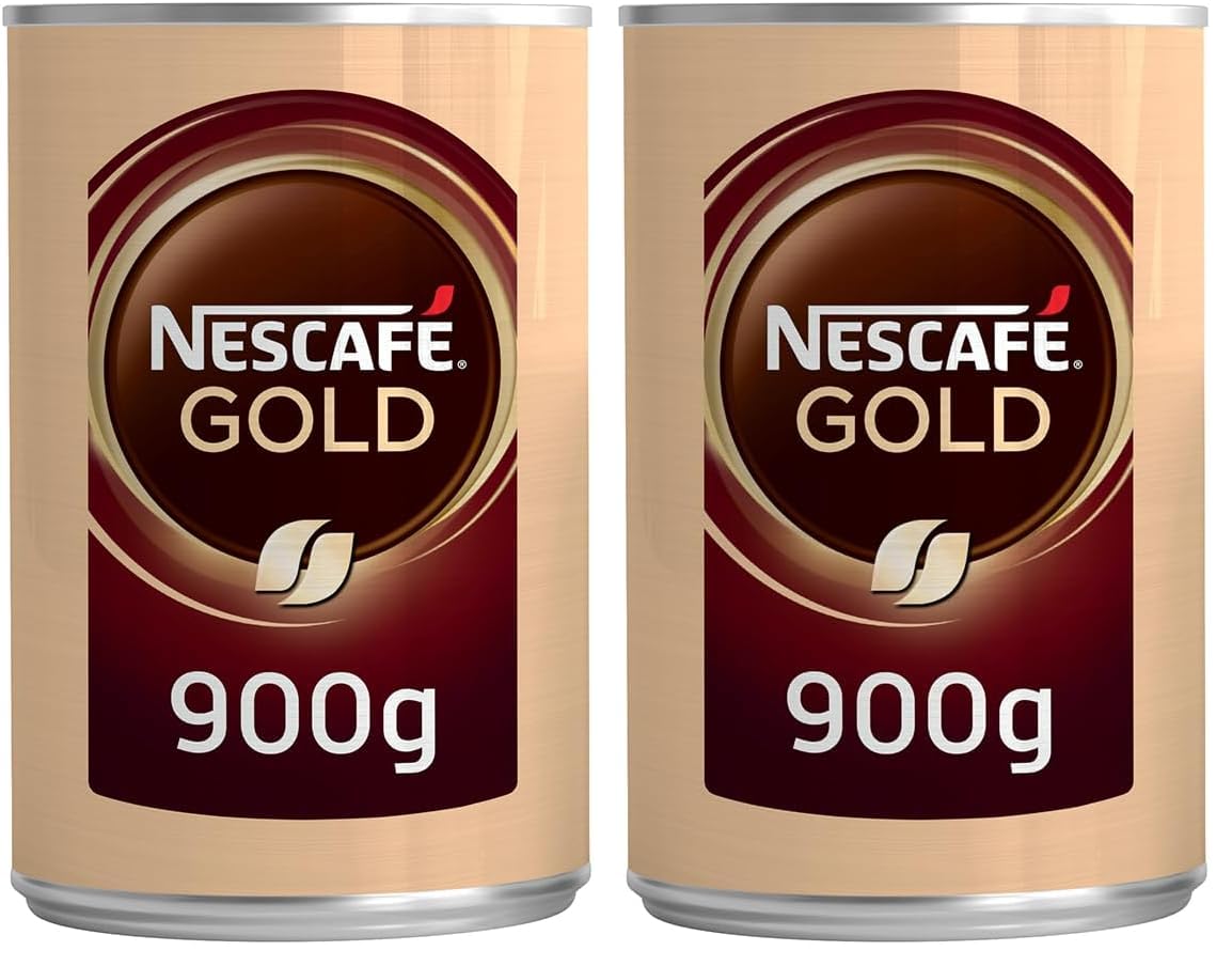 NESCAFÉ Gold Teneke Çözünebilir Kahve, 900 Gram (2 paketi)