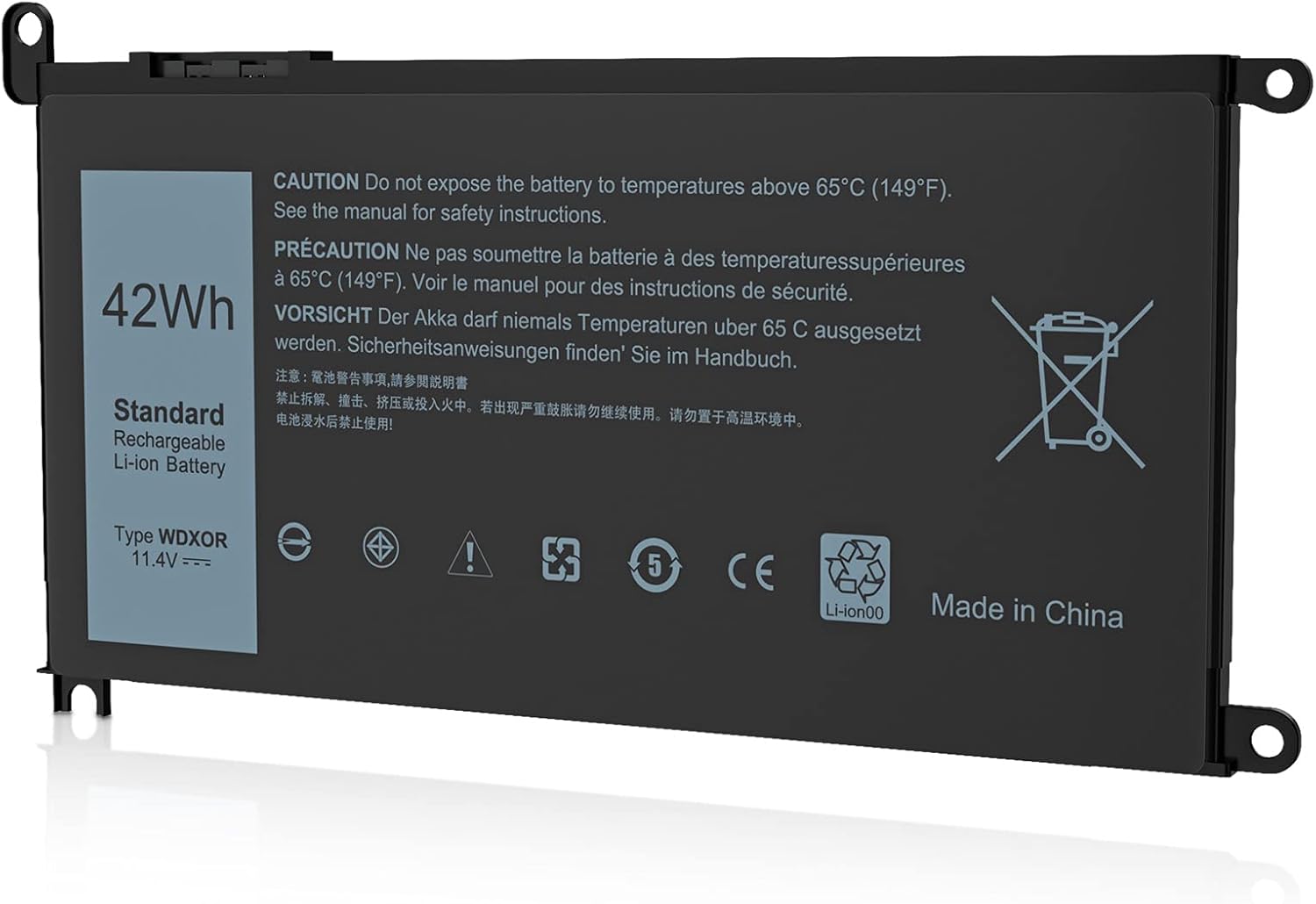 Buy Wdx0r Dell Battery 42wh Techowl Replacement Upgrade Battery Compatible With Dell Inspiron 13 7378 15 5570 Fit For Dell Inspiron 13 7000 15 5000 15 7000 17 7000 Battery 7378 5567 5570 7570 7579 5767 Online In Germany B08yyrprw1