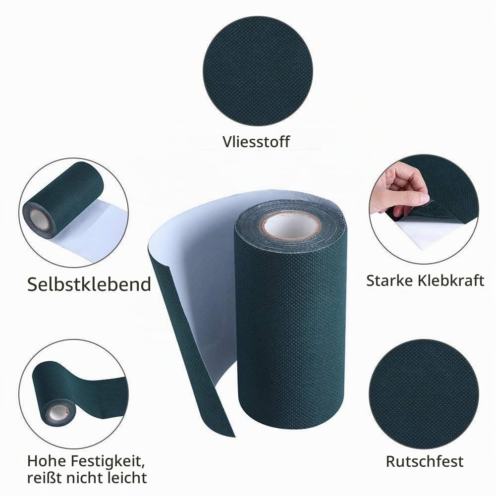 Verbindungsband für Kunstrasen Rasen Kunstrasen Kunstrasen Vorgeklebt zur Verlegung von Gras Garten Balkon Premium Qualität 15cm x 15m