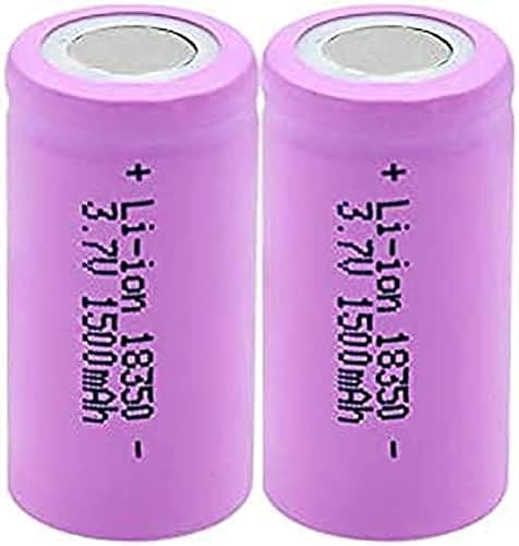 HOBLER Batería De Polímero De Litio 18350 1500mAh 3.7V, 10A Recargable De Alta Descarga para Reproductor De MP3 Control Remoto Proyector Cámara