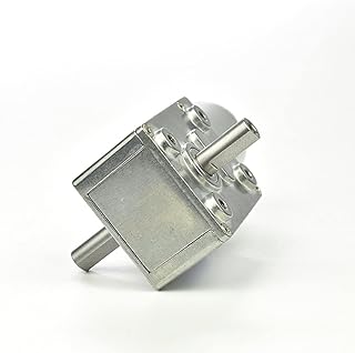 turbine speed 1 rpm Slow Rotating High Torque Dc Motor, JGY370, Small Motors for Projects, Electric Gear Reduction Box Gate Dc Motor, 6v Dual axis Self-locking motor worm controllable ( Color : 6V , S