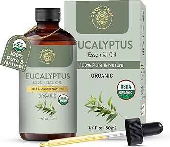 Carno Calm有机桉树精油 | 100%纯天然 | 适用于芳香疗法和家用扩香器