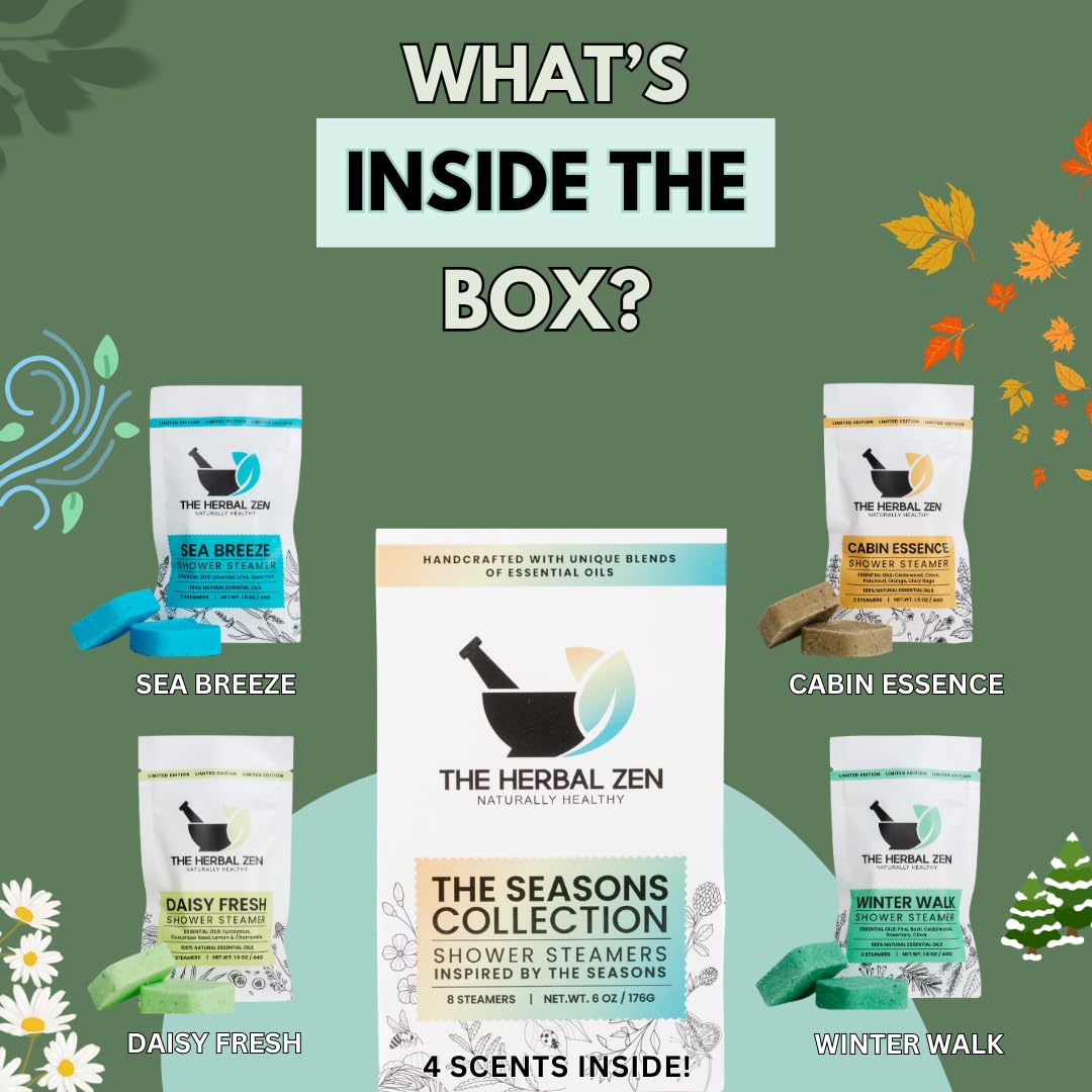 The Herbal Zen Aromatherapy Shower Steamers with Pure Essential Oils