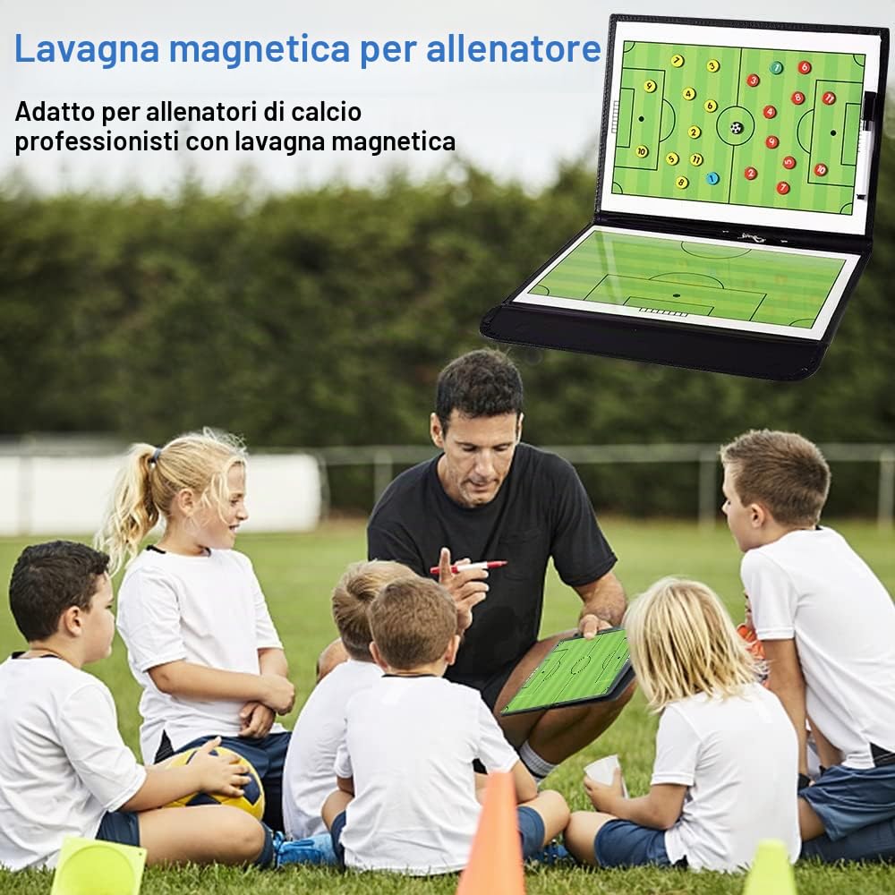 Lavagna Tattica Calcio, Coaches Lavagna Tattica Calcio Professionale, Magnetica Allenatore di Board Portatile, per Insegnare Formazione