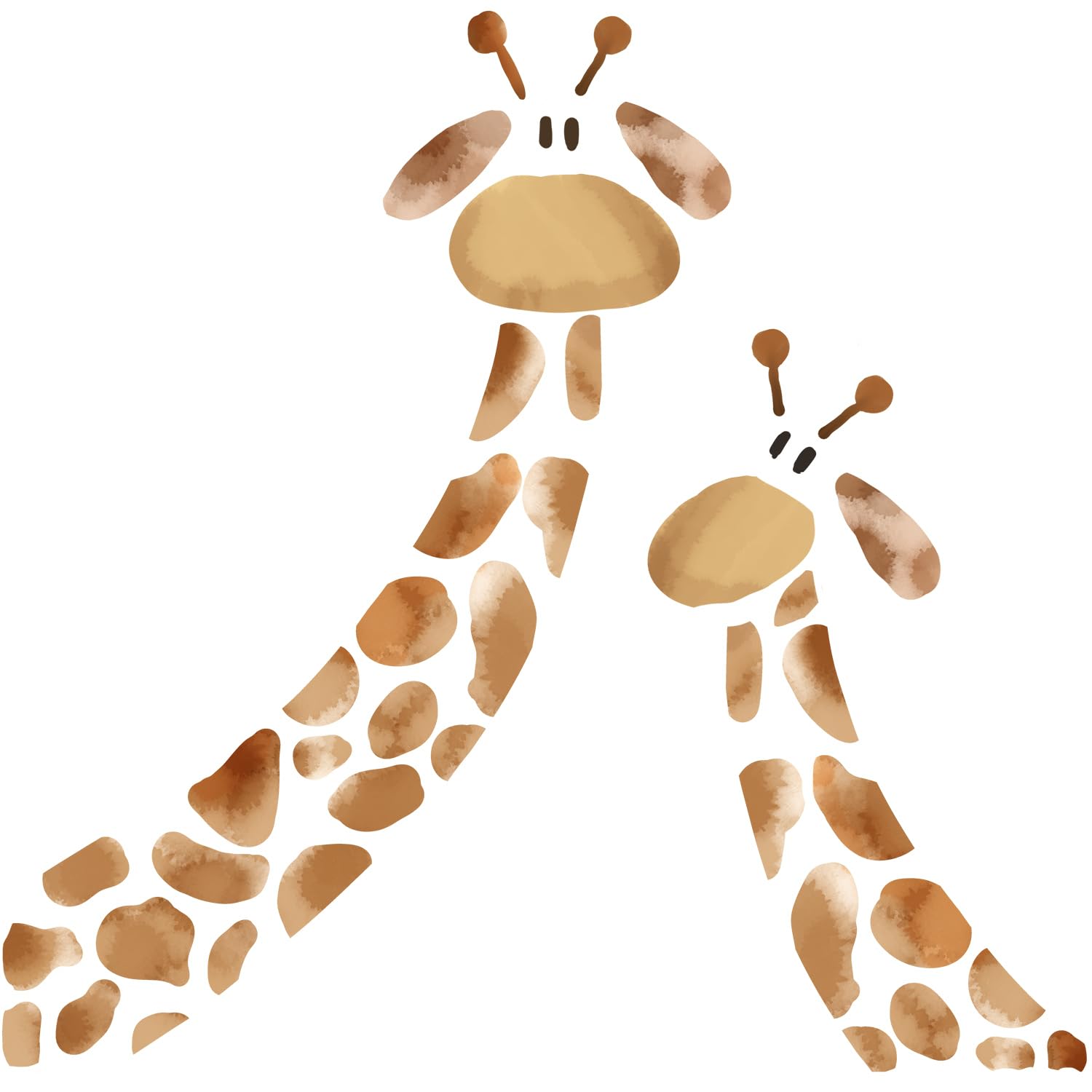 Murwall Kids Wall Decals Nursery Giraffe Wall Sticker Animals Decal Kids Room Nursery
