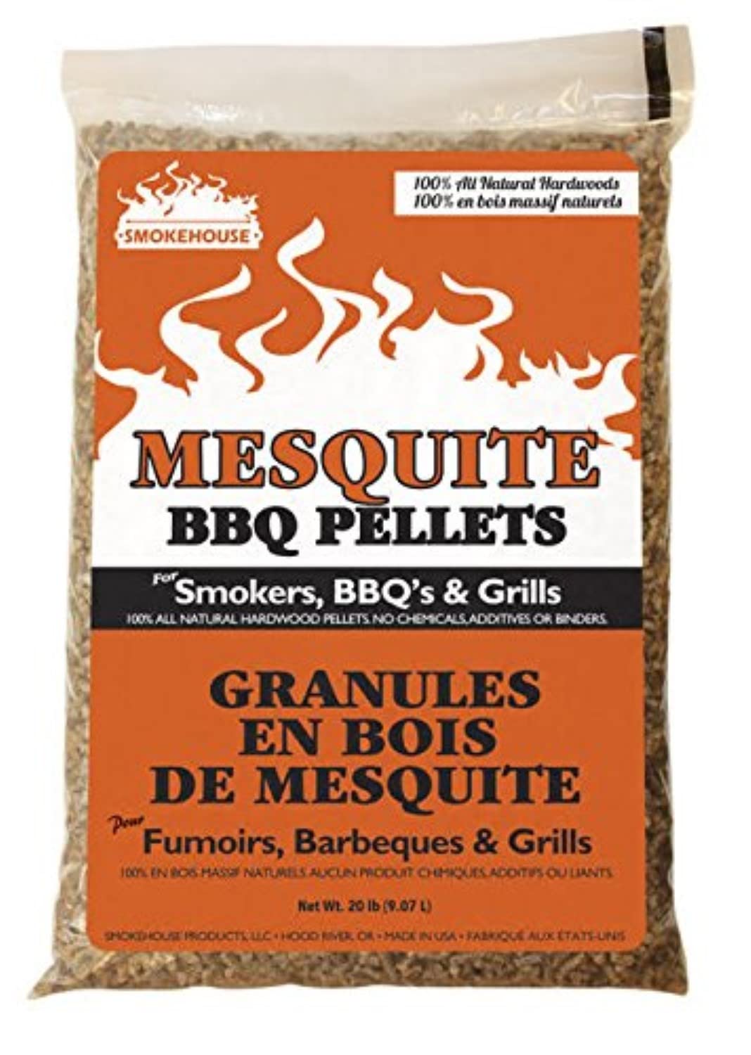 Smokehouse 9775-040-0000 BBQ Pellets 20# Bag - Mesquite