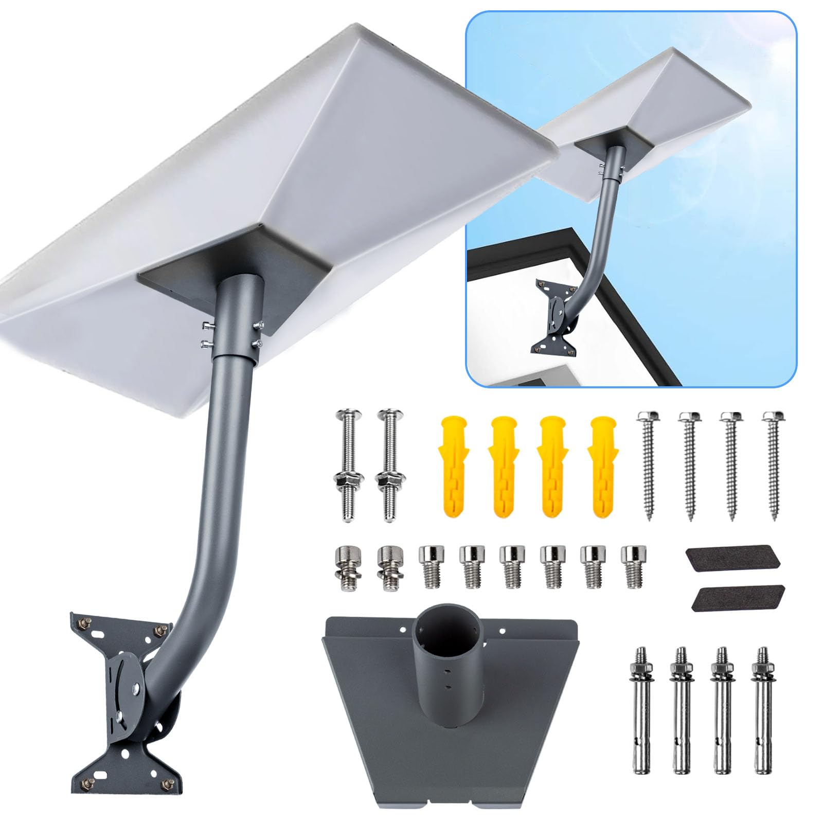 Guolich V3 Bracket Gen3 Mount for Starlink,Compatible with V3 Starlink Standard Dish?Weatherproof Ideal for Home,RV, Car, and Router Accessories/Adapter for V3 Starlink Standard Dish