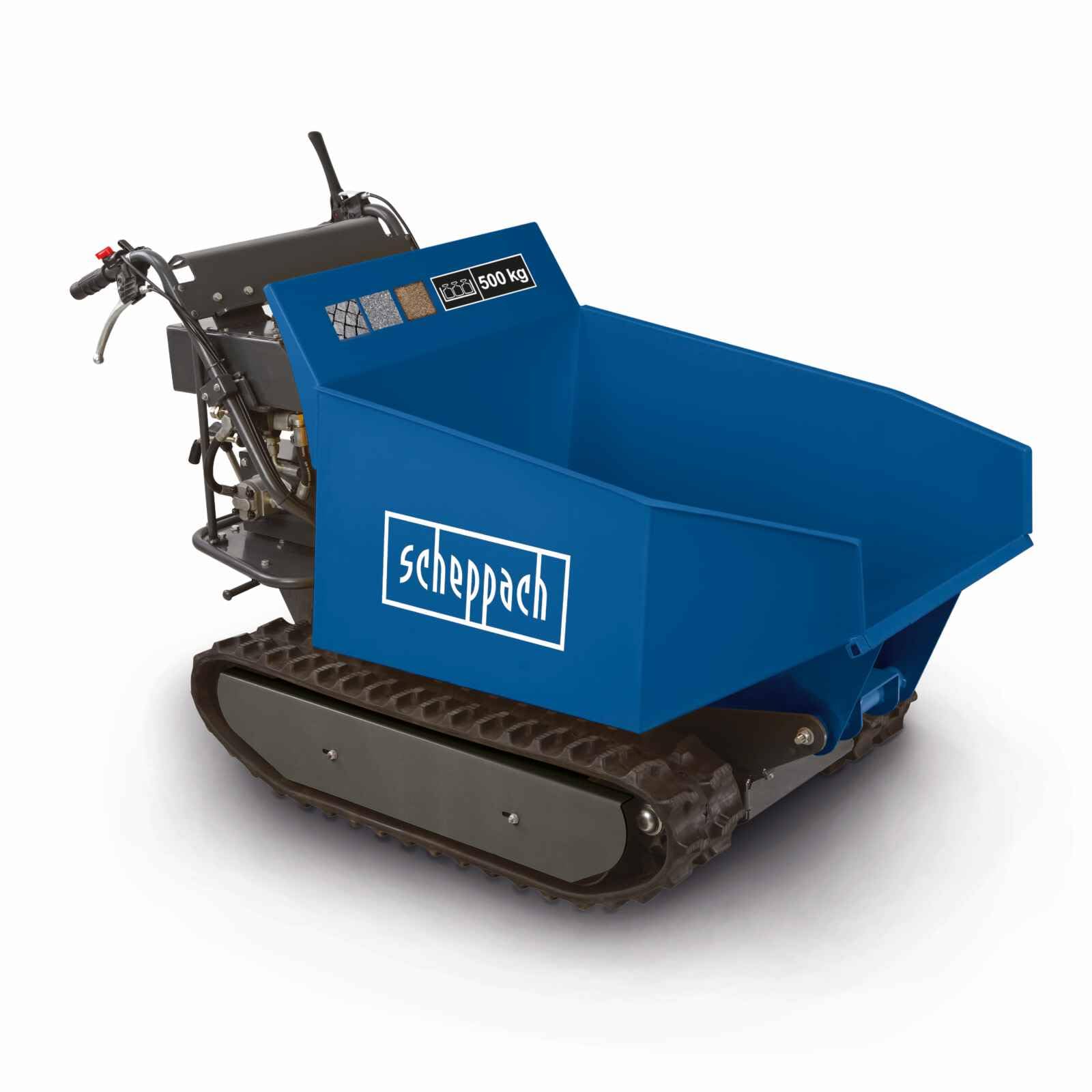Scheppach Dumper - Benne motorisée Thermique sur chenilles DP5000 | 5,5 CV