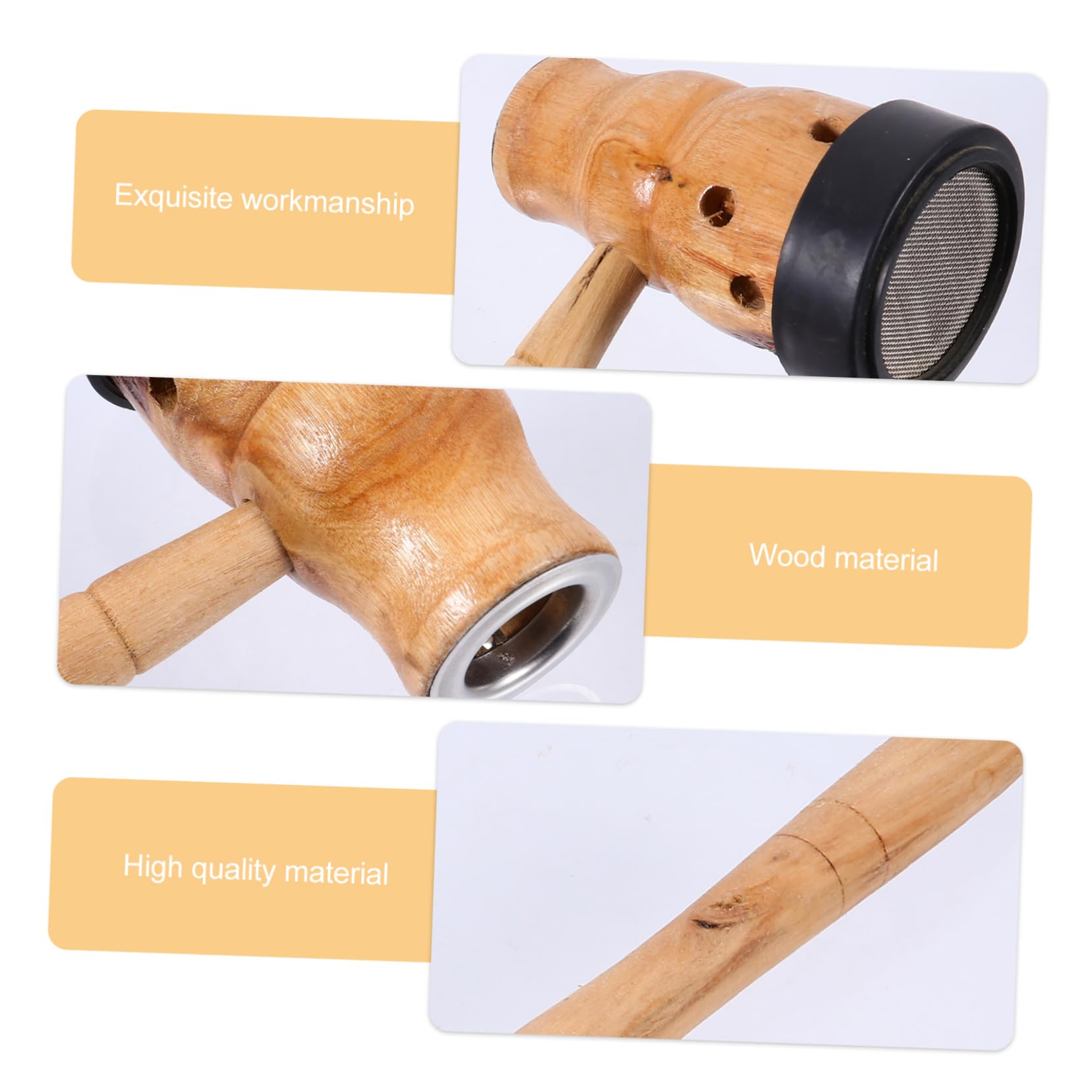 FOMIYES Ergonomic Moxibustion Box Kit Wooden Stick Moxa Massage Tool for Heat Therapy