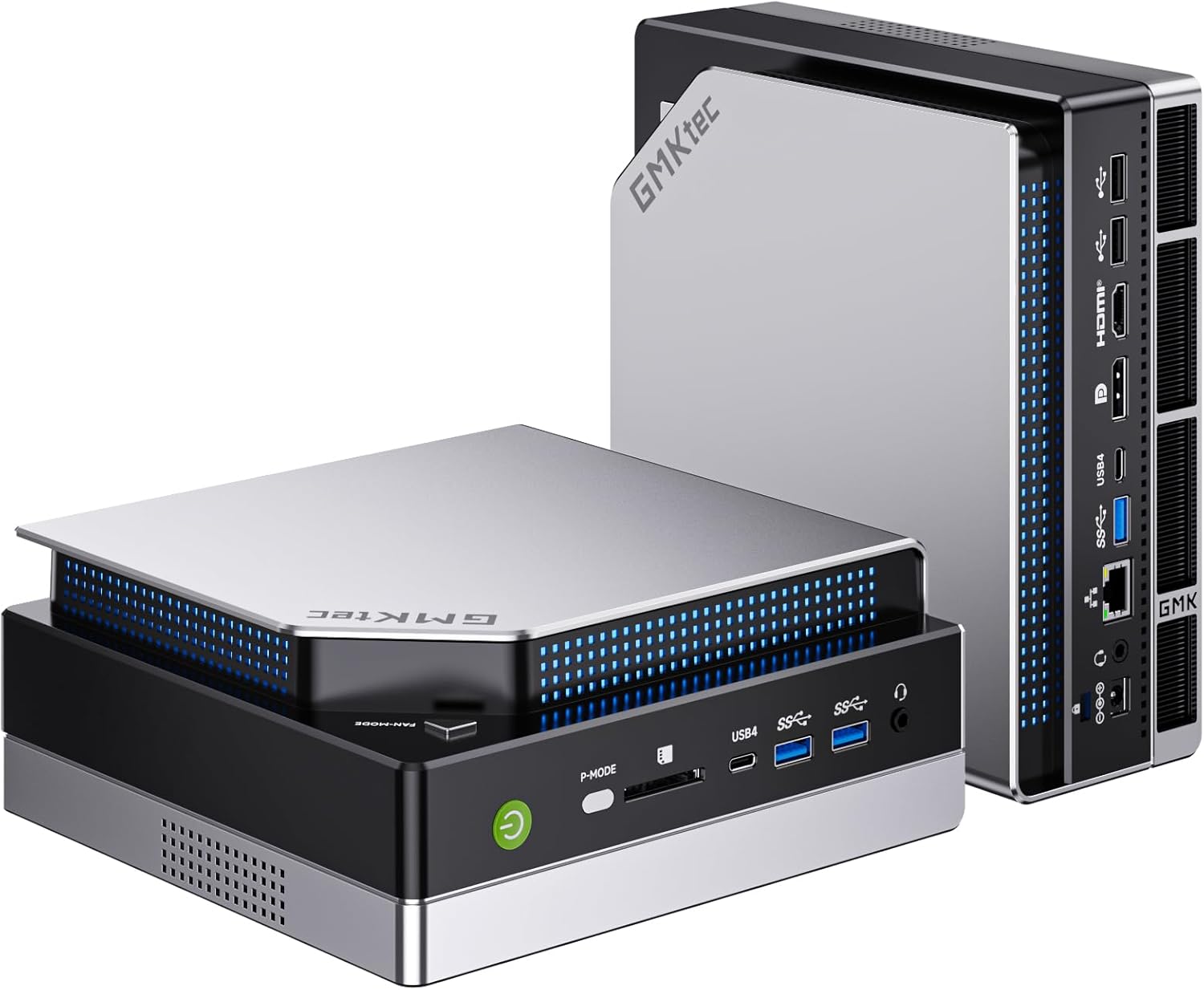 GMKtec EVO-X2 AI Mini PC AMD Ryzen Al Max+ 395 (up to 5.1GHz) Mini Gaming Computers, 64GB LPDDR5X 8000MHz (8GB*8) 1TB PCIe 4.0 SSD, Quad Screen 8K Display, WiFi 7 & USB4, SD Card Reader 4.0 GMKtec EVO-X2 AI Mini PC AMD Ryzen Al Max+ 395 (up to 5.1GHz) Mini Gaming Computers, 64GB LPDDR5X 8000MHz (8GB*8) 1TB PCIe 4.0 SSD, Quad Screen 8K Display, WiFi 7 & USB4, SD Card Reader 4.0