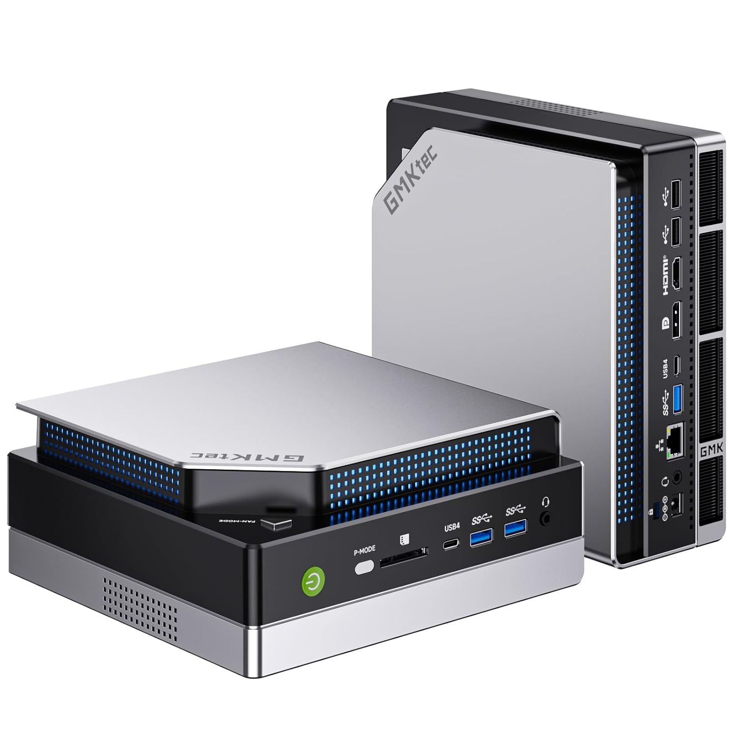 GMKtec EVO-X2 AI Mini PC Ryzen Al Max+ 395 (up to 5.1GHz) Mini Gaming Computers, 128GB LPDDR5X 8000MHz (16GB*8) 2TB PCIe 4.0 SSD, Quad Screen 8K...