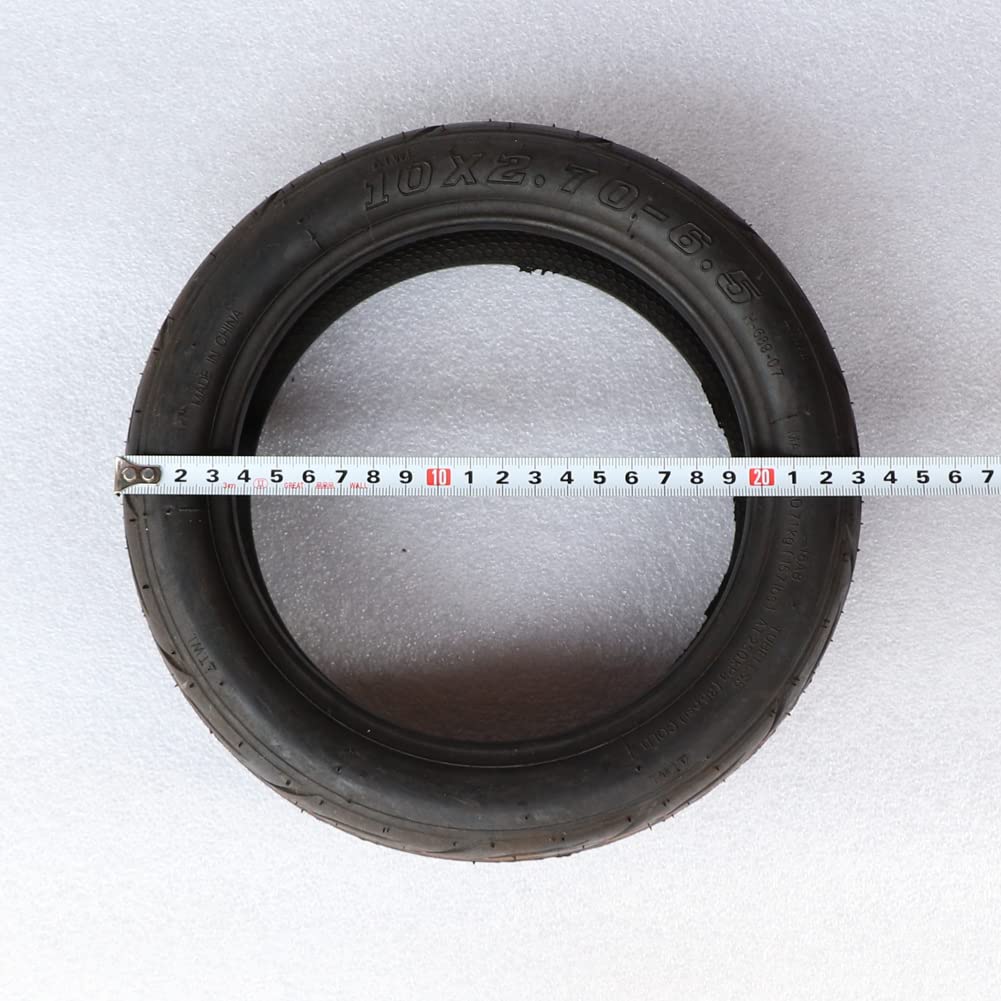 CáMara De Aire Patinete EléCtrico,Camara De Aire Neumáticos de vacío 10 pulgadas 10x2.70-6.5 neumáticos for scooter eléctrico equilibrado neumático sin cámara