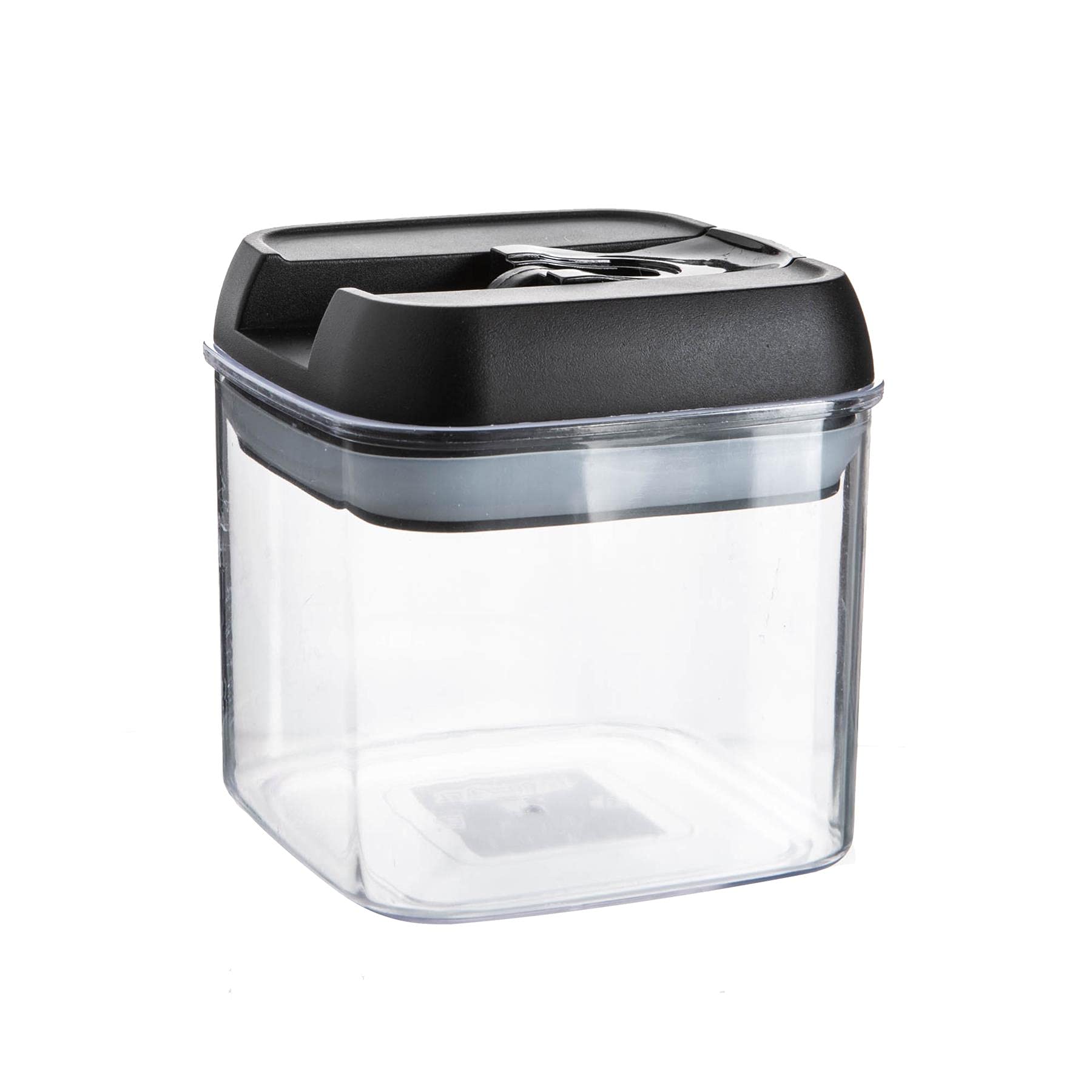 B&Q -  Food Storage Container500MlBlack Airtight Plastic Storage Pantry Food Organiser With Flip Lock Lid