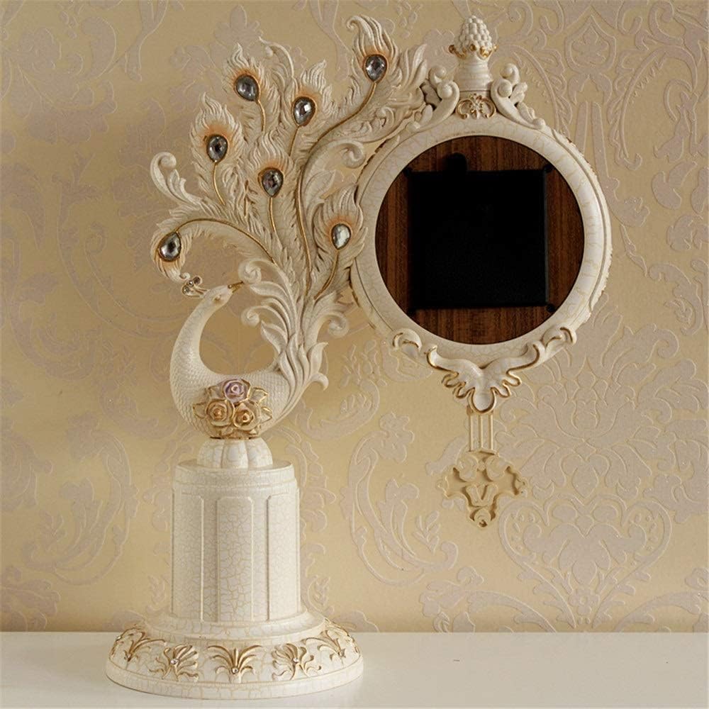Mantel Clocks, Retro Clock Home Clock Decorative Ornaments Desktop Display Clock Living Room Napoleon Mantel Clock (White)