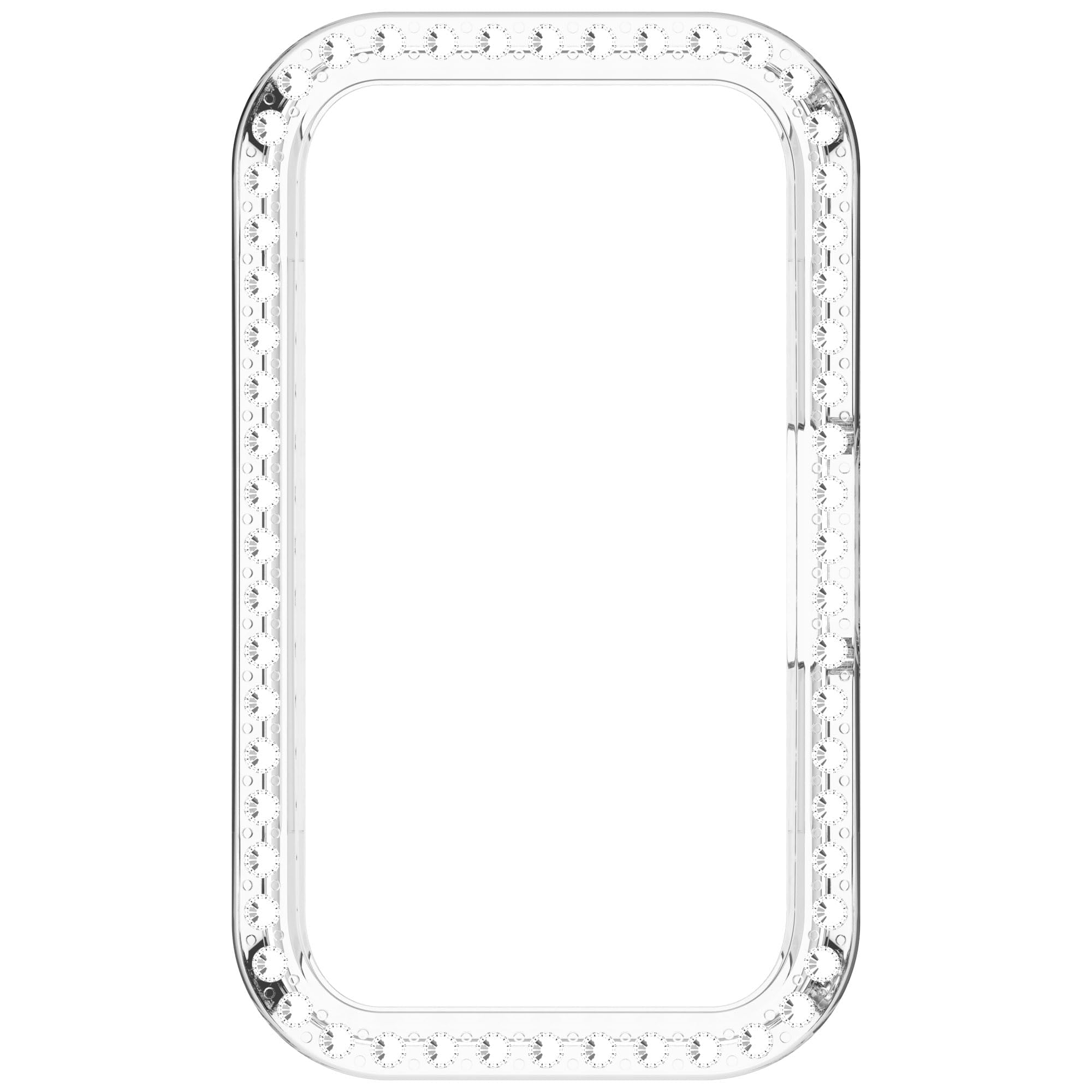 Dl3 Mobilak Bling Case for Huawei Band 8/9/10, Hard PC Frame, Crystal Diamonds, Slim Protective Cover (Clear)