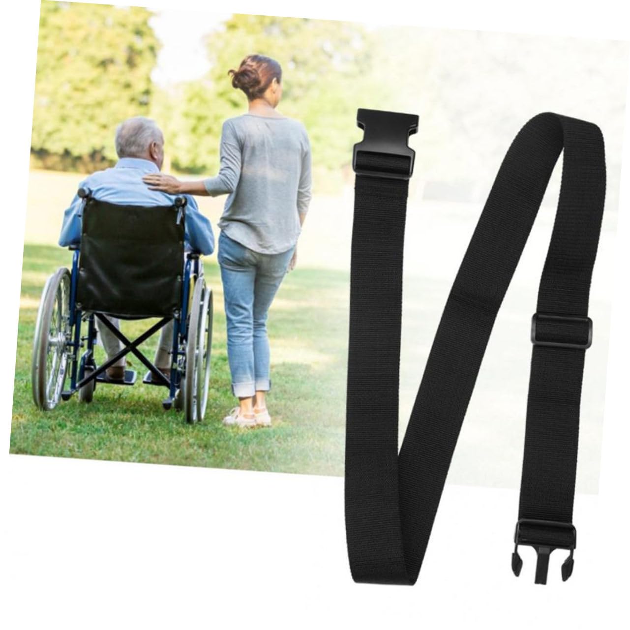 FOMIYES Cushion Strap Adjustable for Wheelchairs Strap for Supplies Comfortable Nylon Set