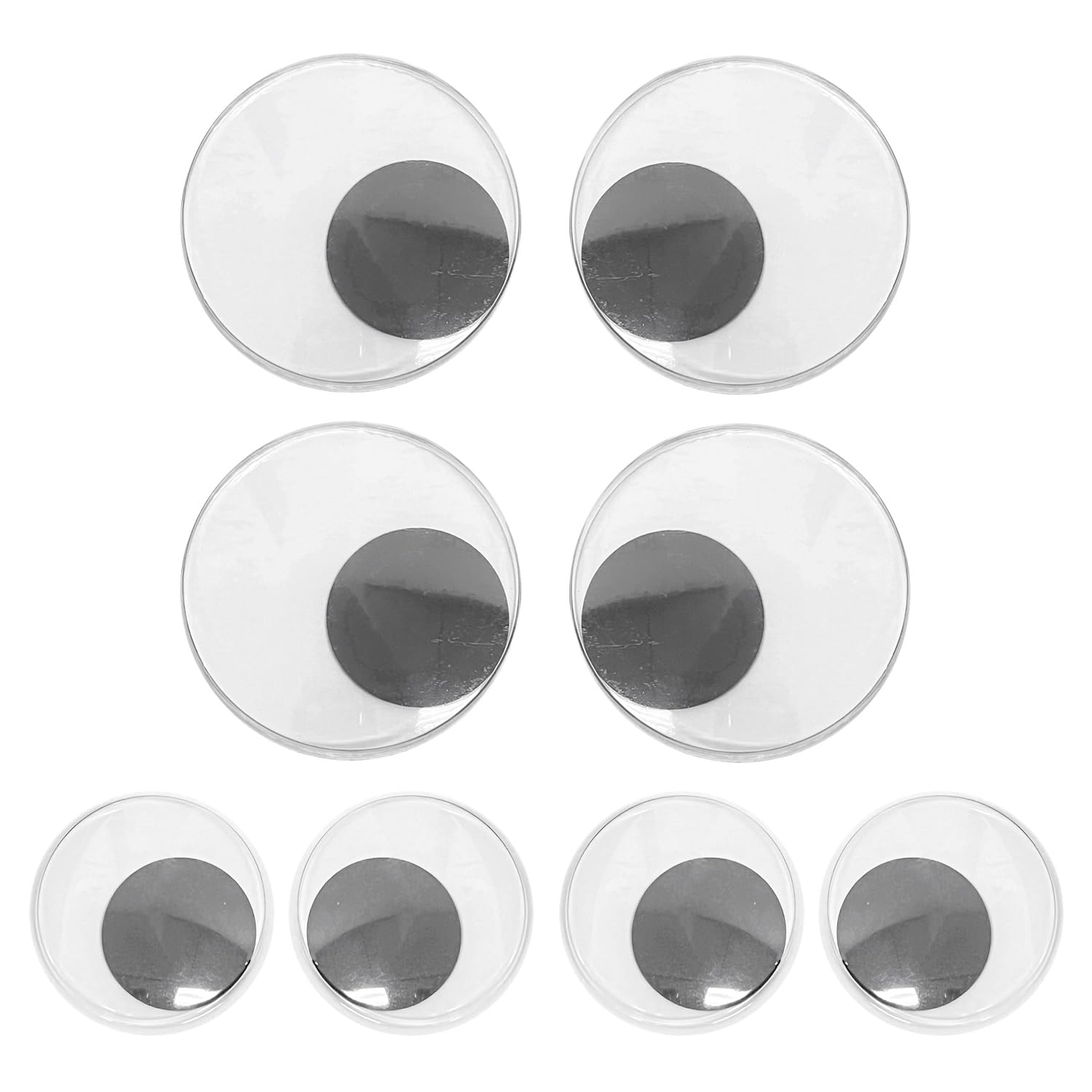 TYGFRT 4 Pairs of Self-Adhesive Eyes, Craft Eyes, Self-Adhesive Swinging Eyes, Moving Eyes, Scrapbooking Craft Supplies, Eye Stickers