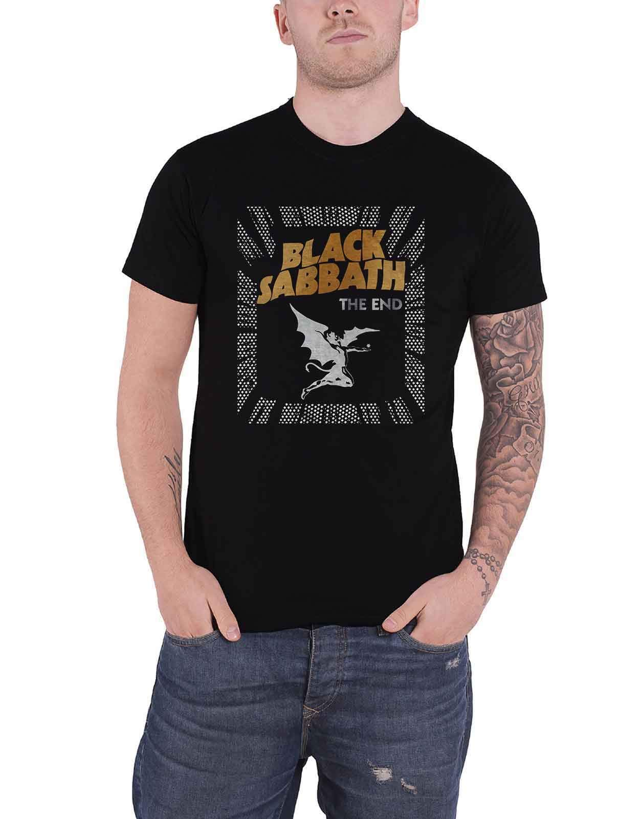 Black Sabbath T Shirt The End Demon Band Logo Official Mens Black M