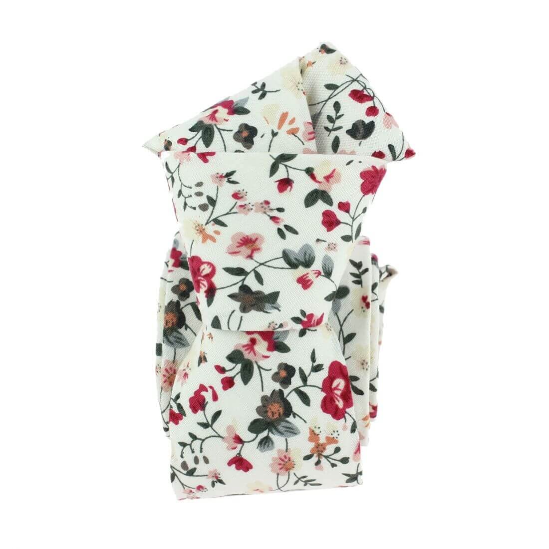 Clj Charles Le Jeune Men's Pink Liberty Tie Cotton And White Liberty Designs, One Size