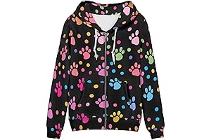 Paw Print Hooded Sweatshirts for Women: A Snuggly Expression of Love for Animal Lovers