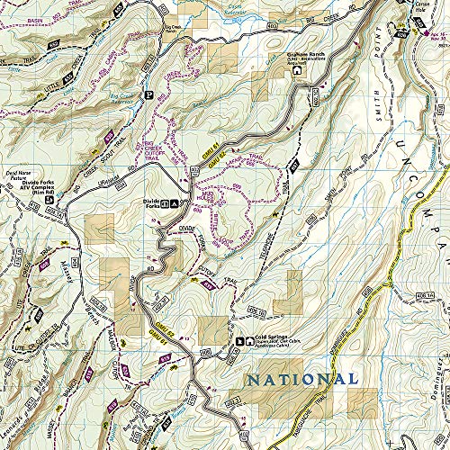 image for Uncompahgre Plateau North Map [Uncompahgre National Forest] (National 