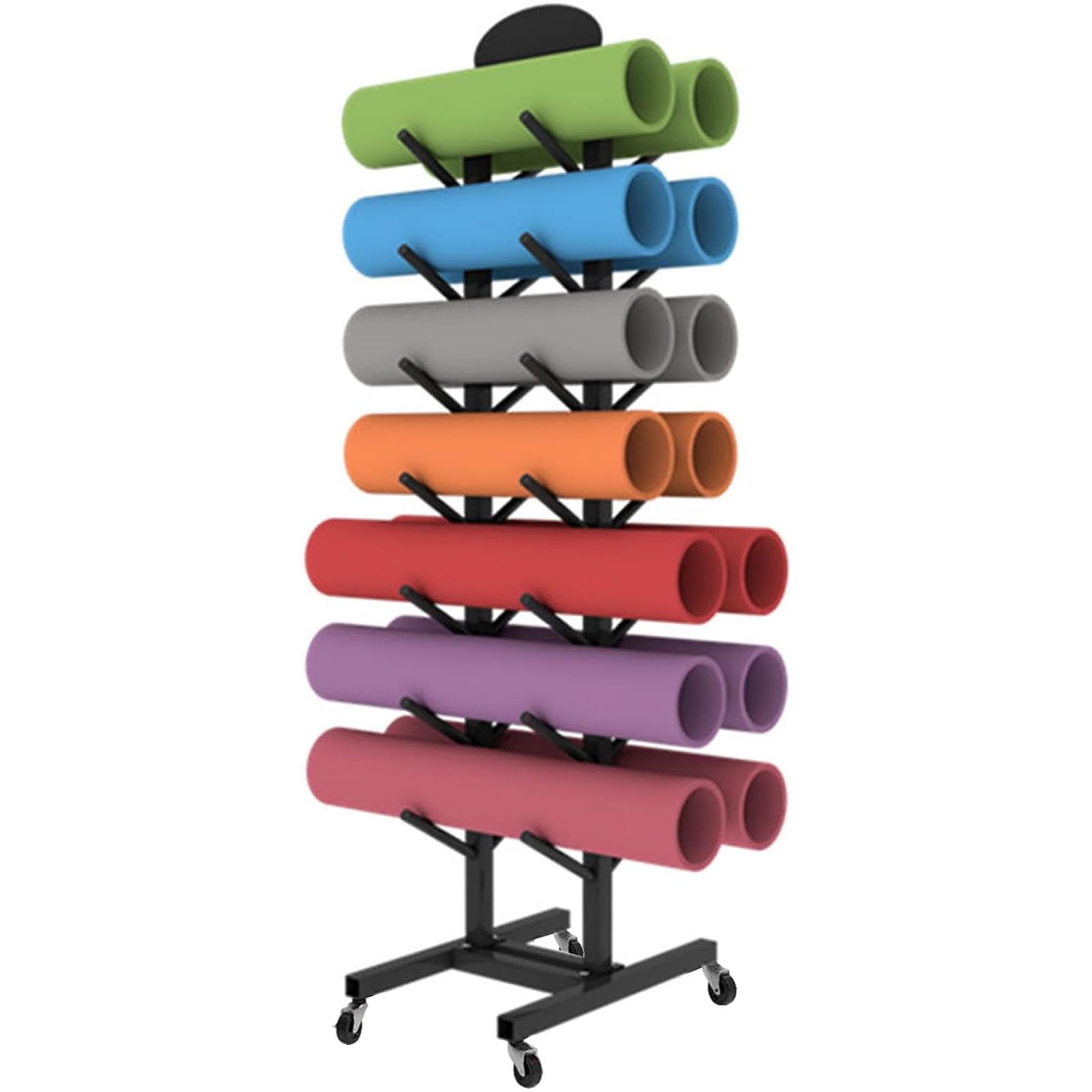 Rangement rouleau yoga et support de tapis d'exercice gym