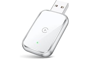 Mini Wireless Apple CarPlay Adapter for iPhone, Convert Wired to Wireless CarPlay, No-Lag Stable Control