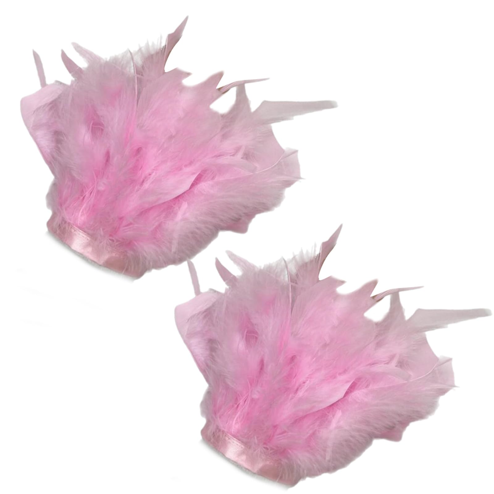 Purplelily Unisex Fsd 1Pair Teen Punk Wristband Halloween Party Costume Coat Removable Sleeves Wrist Cuff For Women Teen Girl Feather Feather Cuffs Wrist Wristbands