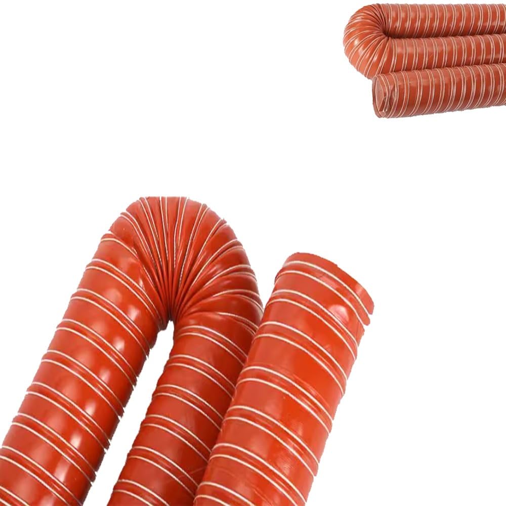 127 133 140 180 254 305mm Silicone Tubo di Ventilazione Flessibile Condotto Flessibile Tubo Flessibile per Condotto di Ventilazione Aria Condizionata(160mm,1m(3.3ft))