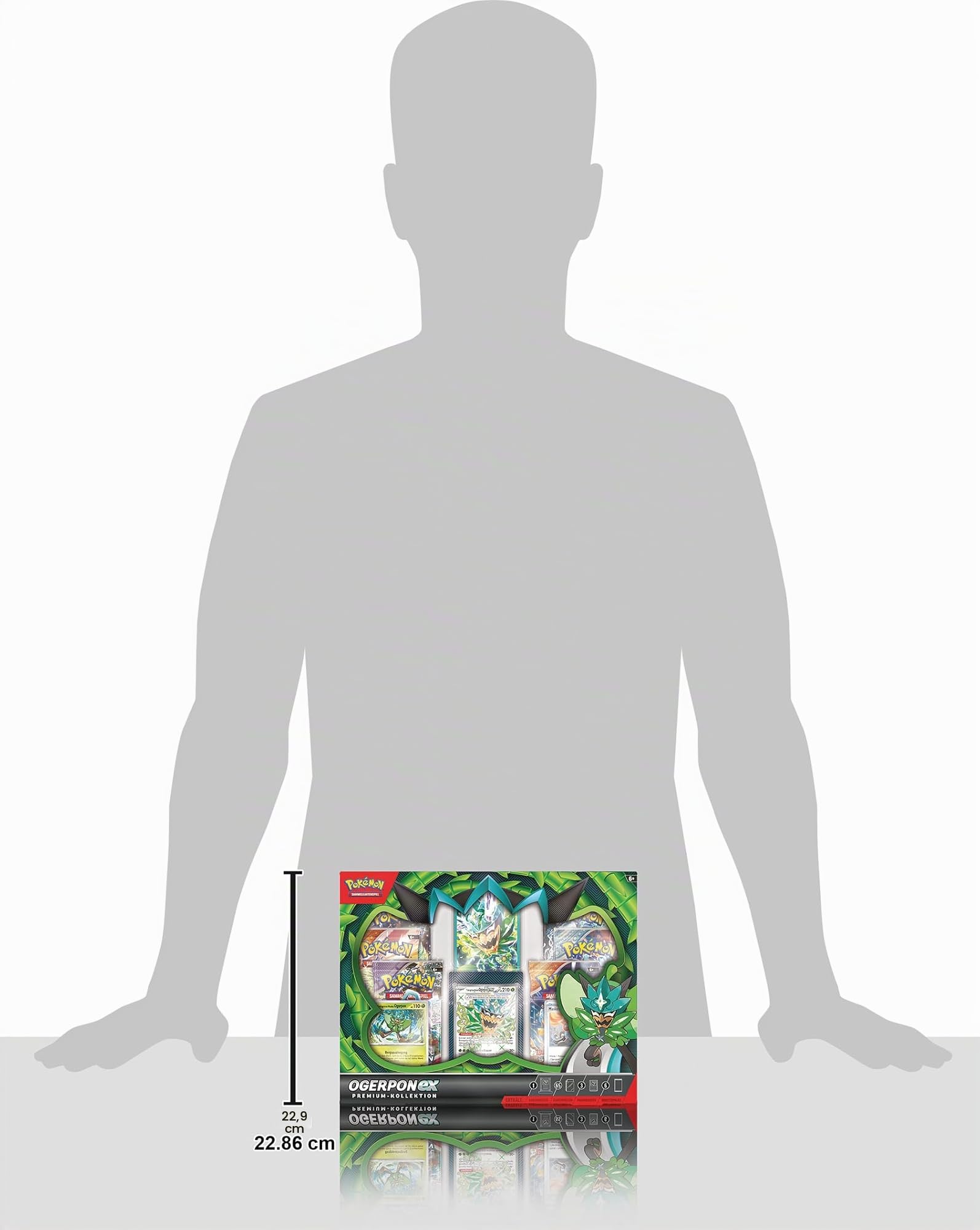 Pokémon - Gioco di carte collezionabili: collezione premium Ogerpon-ex (3 carte olografiche e 6 boosterpack)