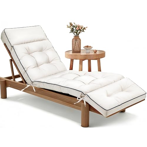 MAGIC ELEPHANT Chaise Lounge Cushion Outdoor, Memory Foam Patio Lounge