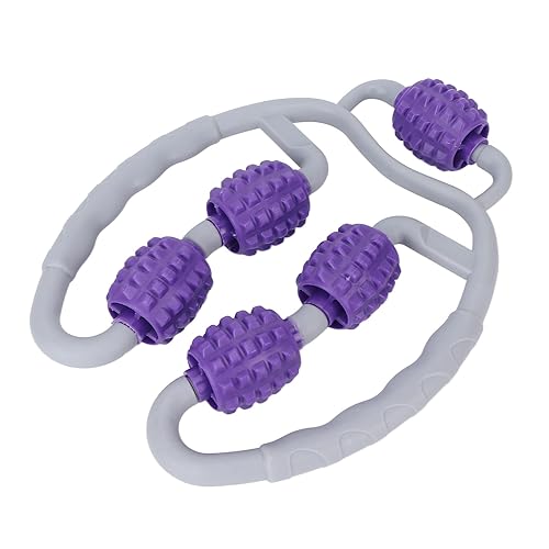 Miniatura 1 de Masajeador de piernas con punta de gatillo de rodillo, herramienta de masaje profundo de espuma de mano, abrazadera de pierna de yoga, dispositivo