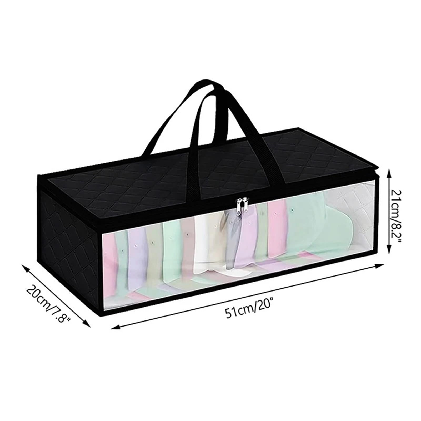 Baseball-Mützen-Organizer, Hutaufbewahrung for Baseballkappen, robustes Kappen-Organizer-Hut-Etui mit Tragegriffen und doppeltem Reißverschluss für Schrank oder Reise(Gray)